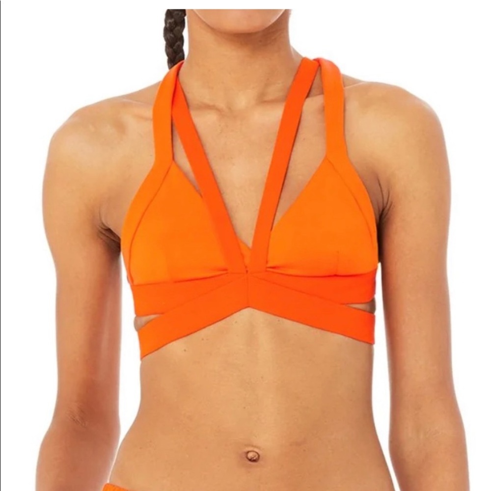Alo nadi bra bright tangerine size Small